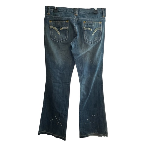 Joe's Jeans Blue Flare Wide Leg Denim - Picture 6 of 8
